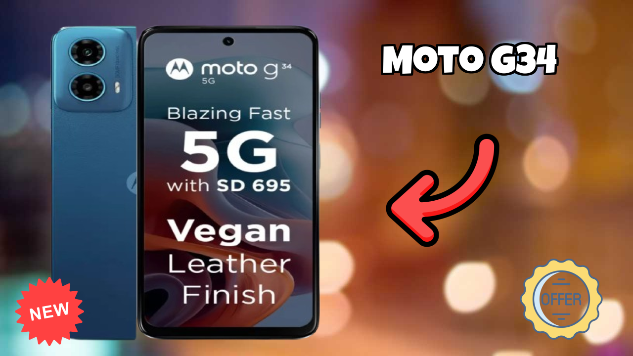 Moto G34 Price Drop: Now Just ₹10,999 Available