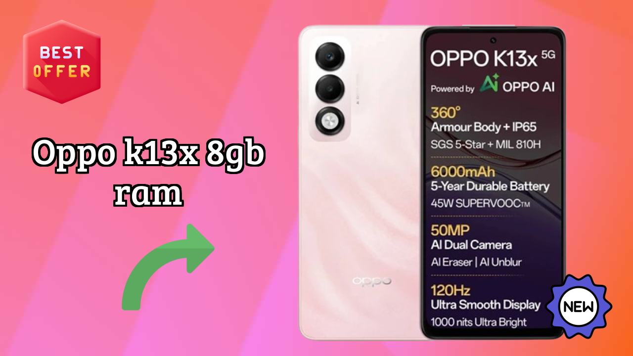 OPPO K13x 8GB RAM 2026 Best Features Explained
