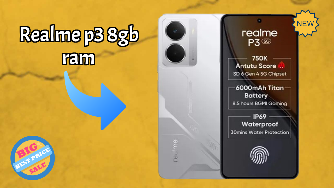 Realme P3 8GB RAM Display Technology: AMOLED Quality