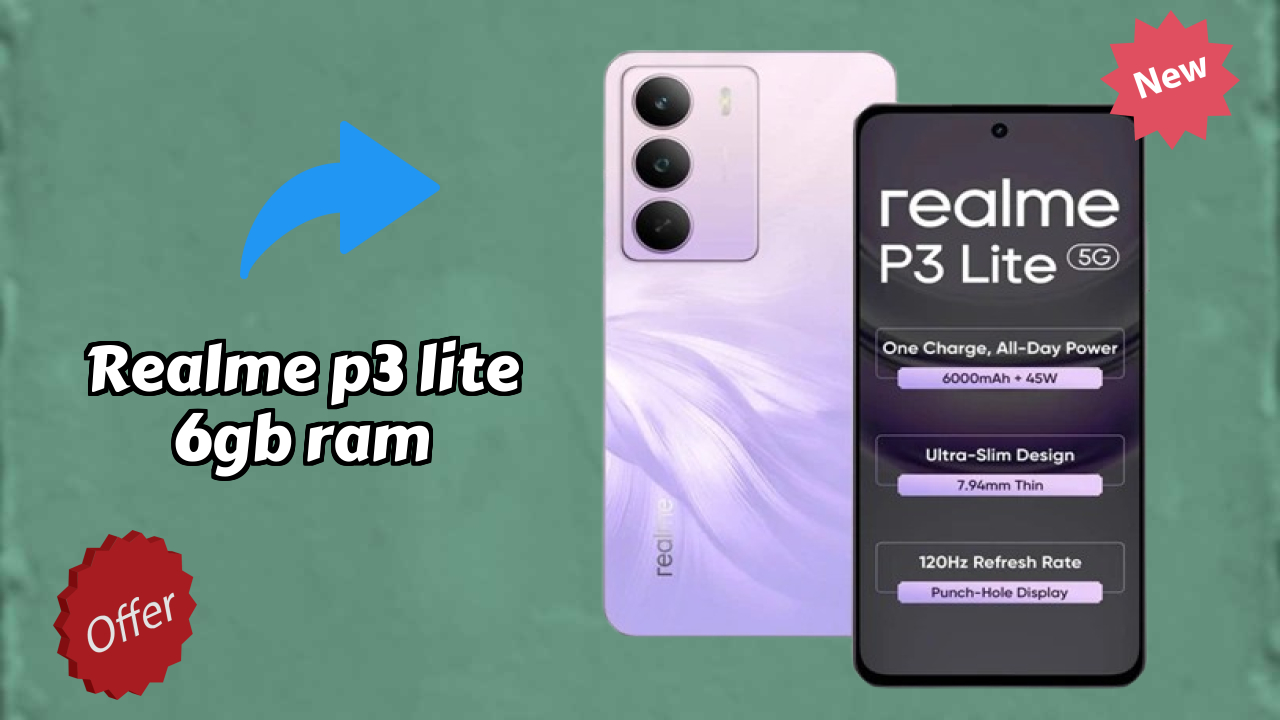 Realme P3 Lite 6GB RAM Display Analysis: 6.67 Inches (16.94 Cm) Screen